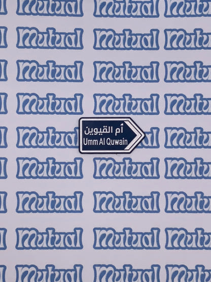 Blue arrows sign
