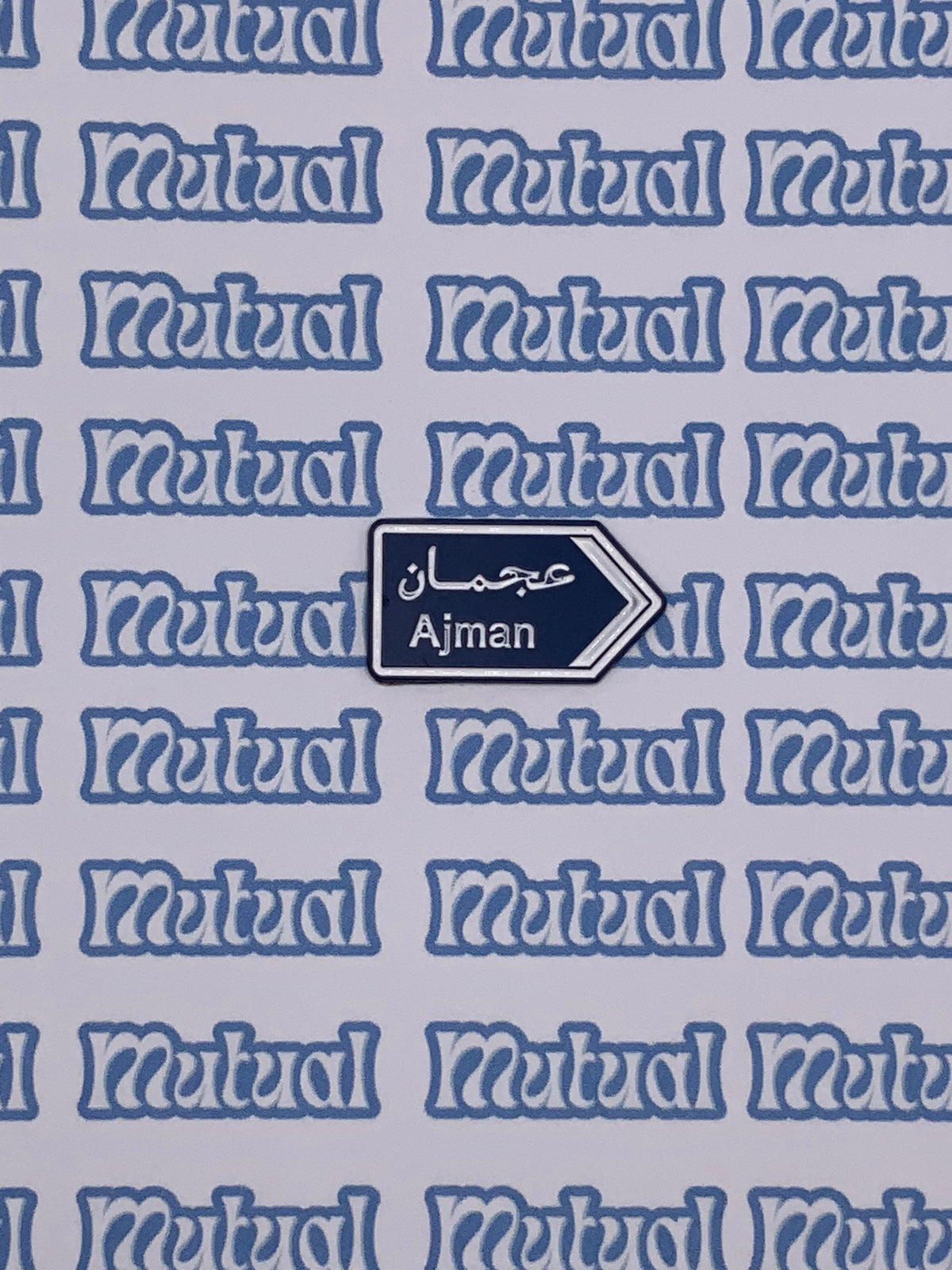 Blue arrows sign