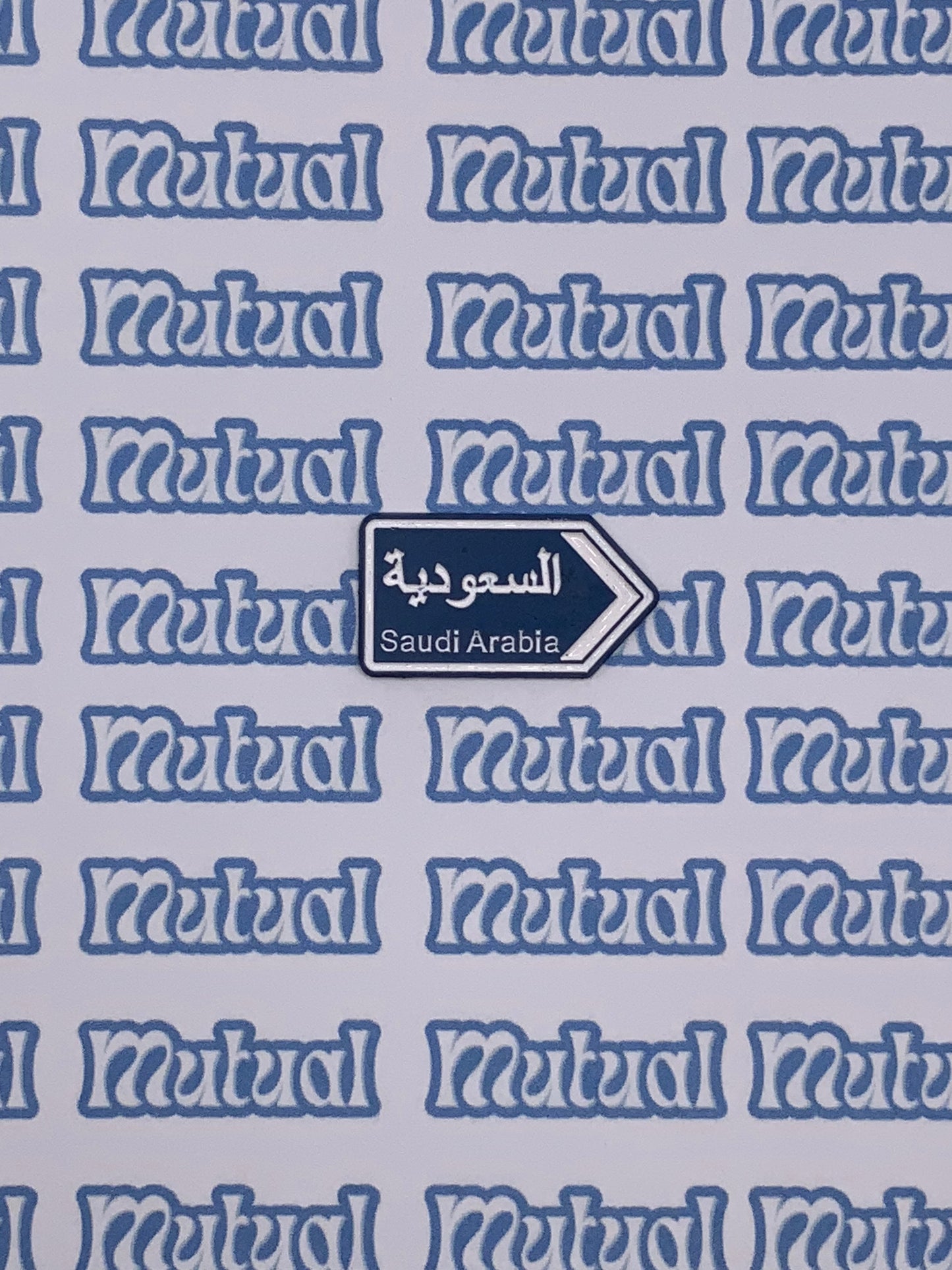 Blue arrows sign