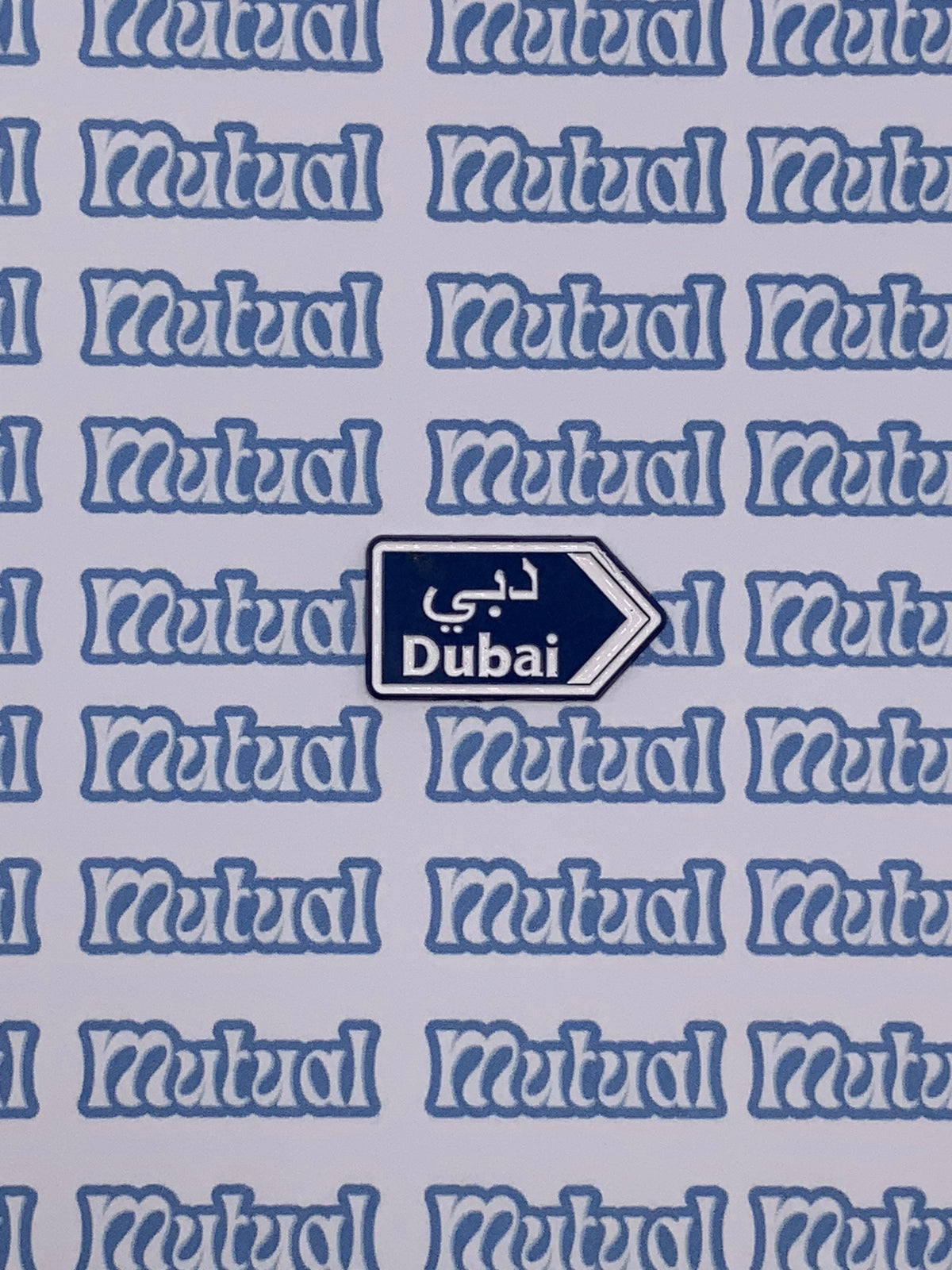 Blue arrows sign