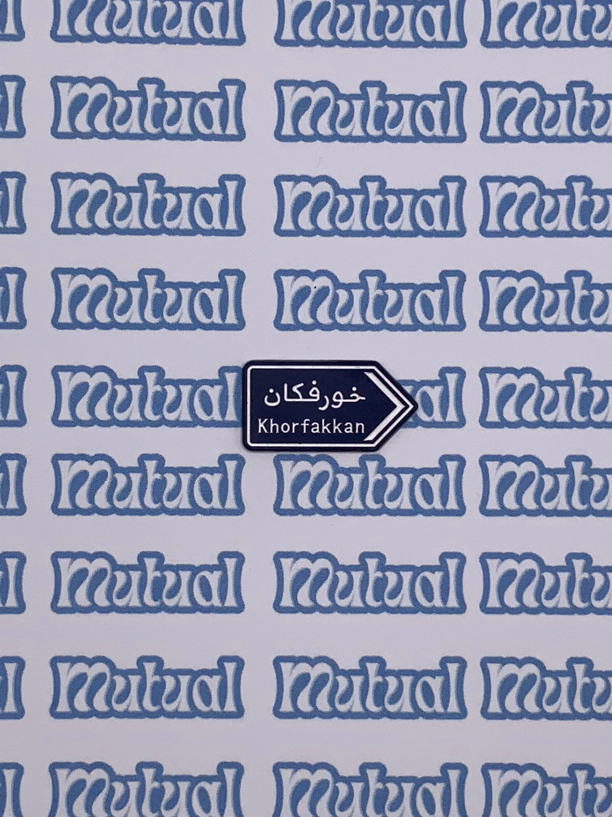 Blue arrows sign