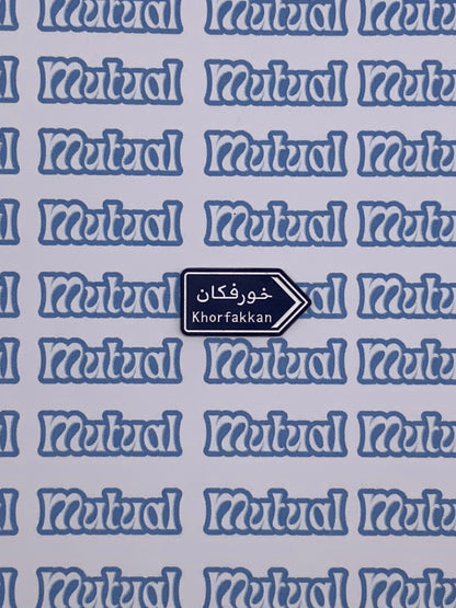 Blue arrows sign