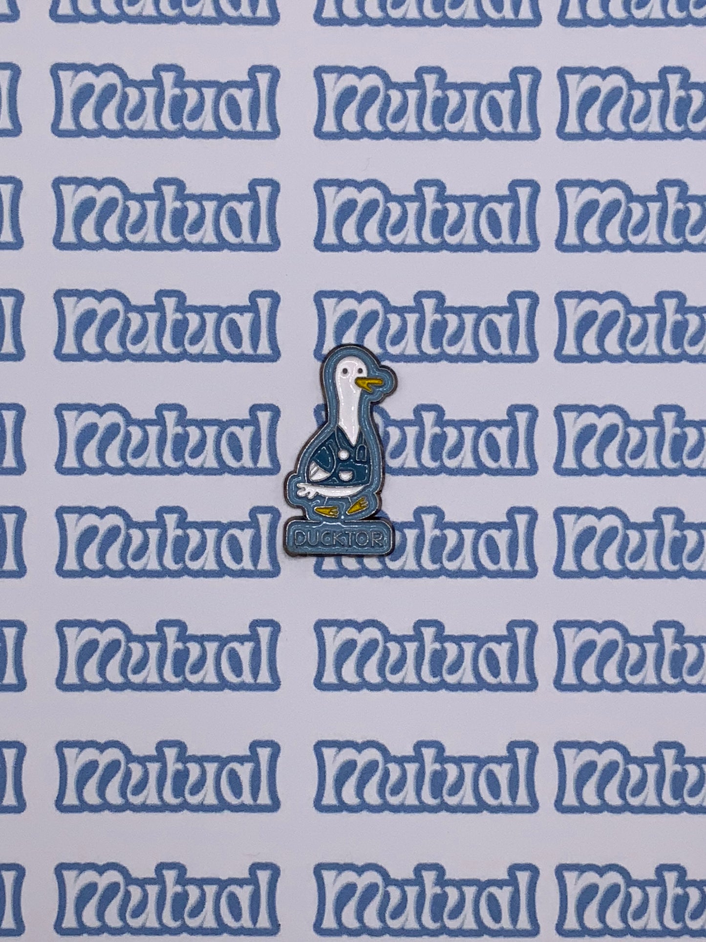 Ducktor metal sticker
