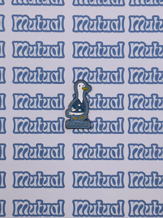 Ducktor metal sticker