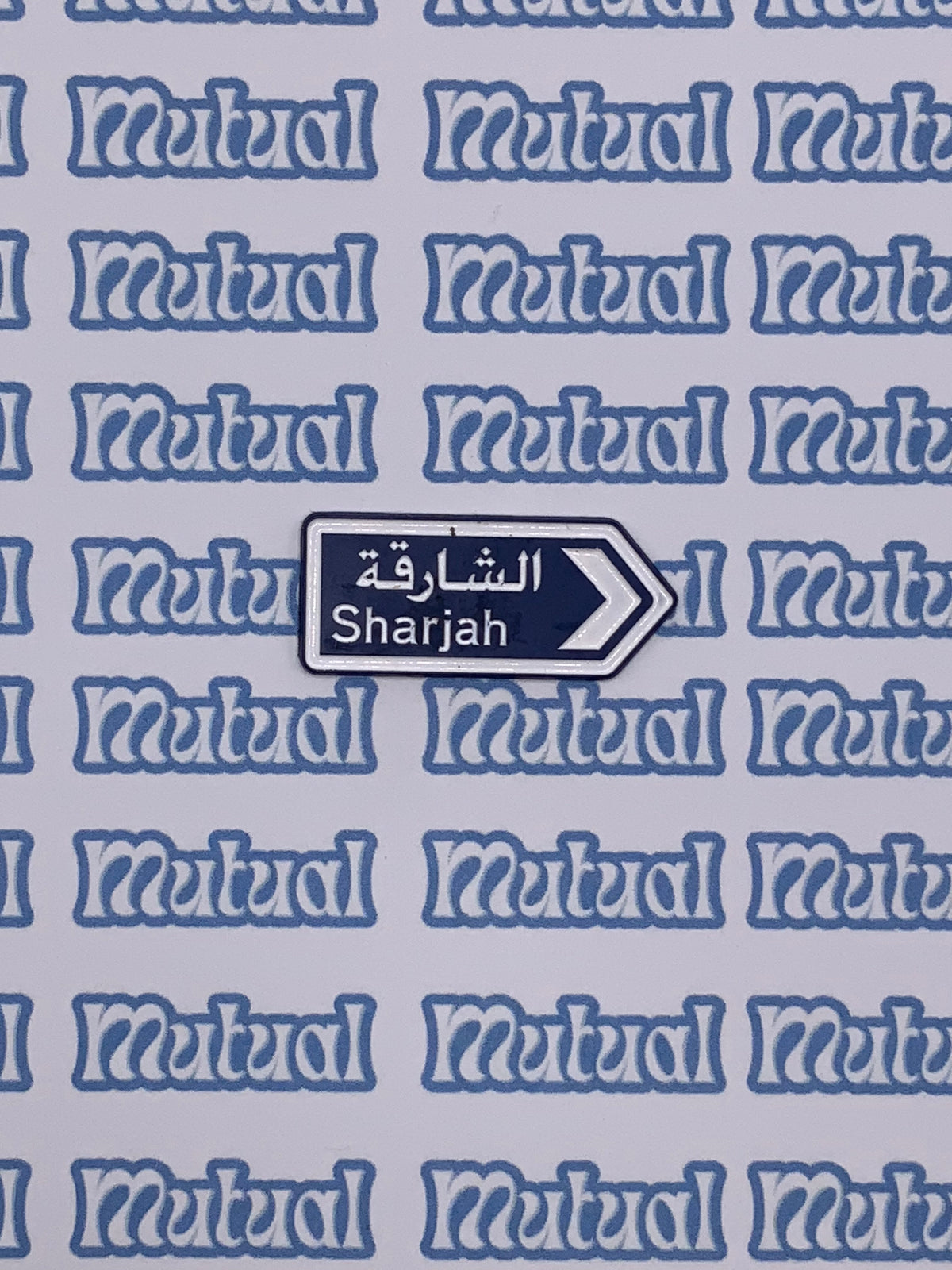 Blue arrows sign