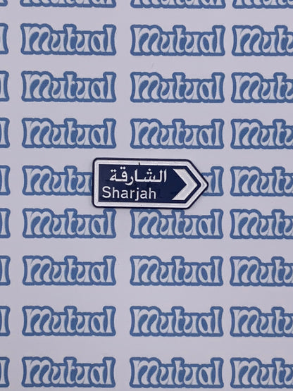 Blue arrows sign