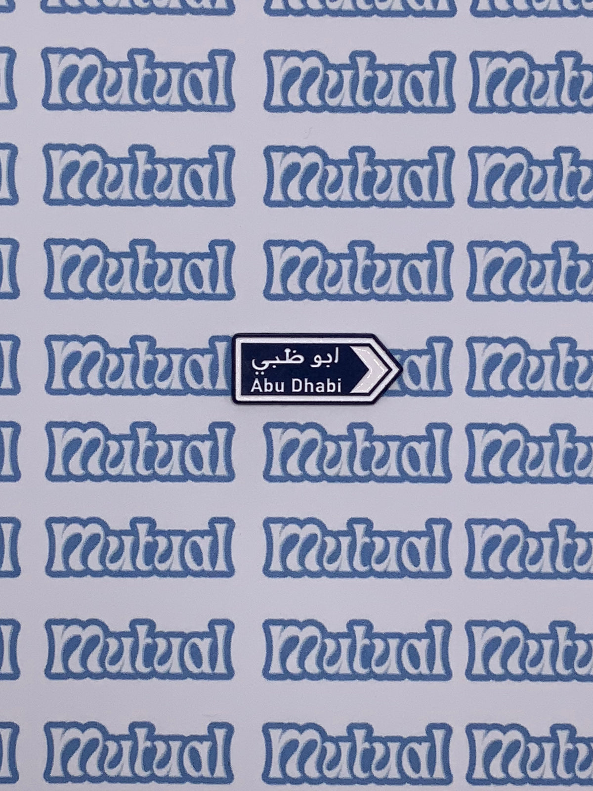 Blue arrows sign